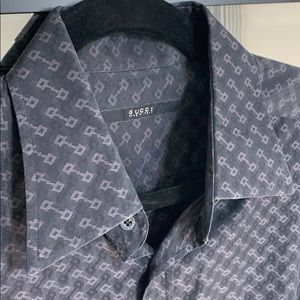 Gucci men’s dress shirt (navy blue)